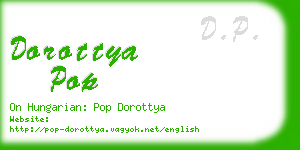 dorottya pop business card